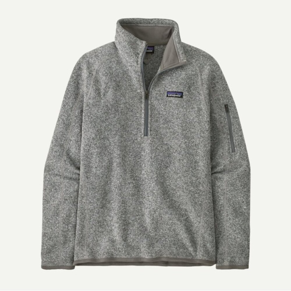 Patagonia Gray Quarter-Zip Fleece Pullover Better Sweater